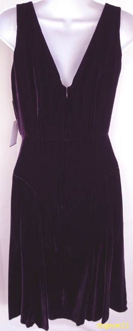   Purple Passion Crystal Target Velvet Dress US 6 $433+ NEW RARE  