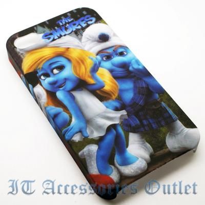 The Smurfs Back Cover Hard Case for Apple iPhone 4 / iPhone 4S  