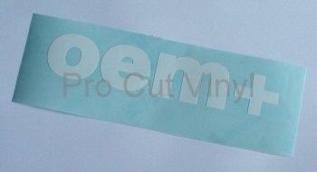 150mm OEM+ plus vinyl sticker Decal OEM 17 colours x1  