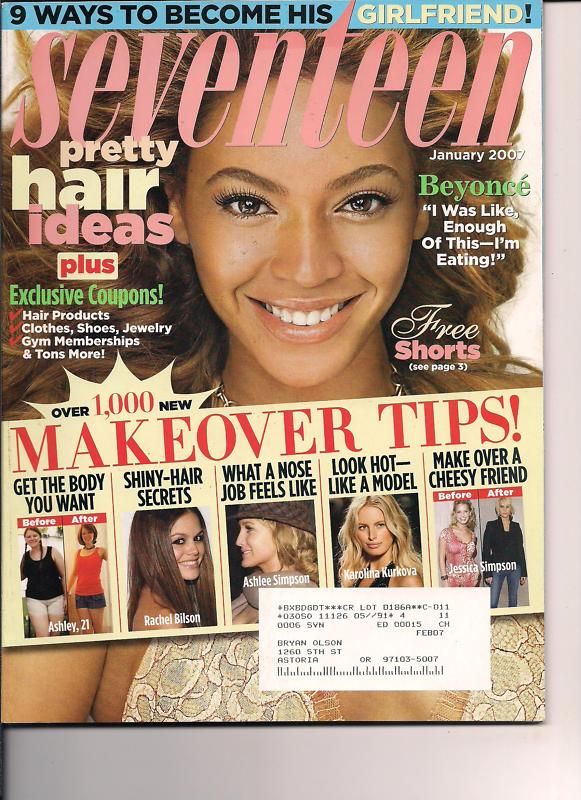 BEYONCE SEVENTEEN 07 JOJO 1000 MAKEOVER TIPS STAR STYLE  