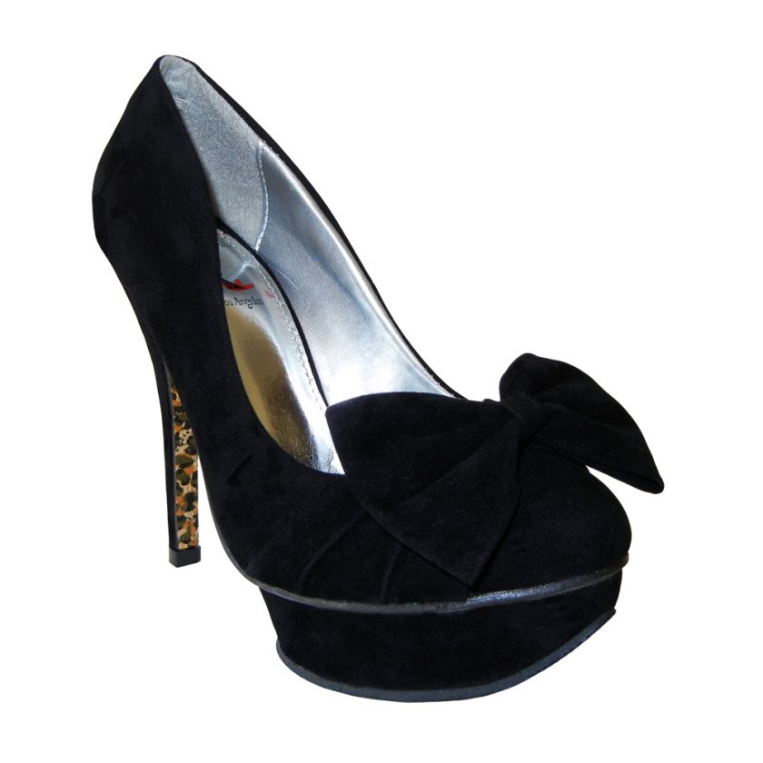   Suede Sky High Killer Heel Platform Pump Stilettos Blk AllSz  