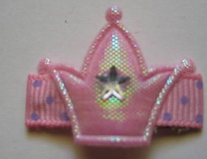 BABY HAIR SNAP CLIP PRINCESS CROWN w/Rhinestone PICK 1  