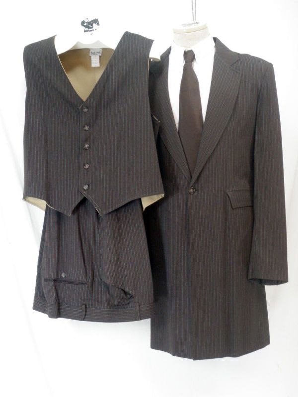 Reed Hill Saddleseat Men 3pc Suit Dk Brown s50 #059  