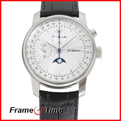 Eterna Soleure Automatic SS Day Date Moonphase Watch  