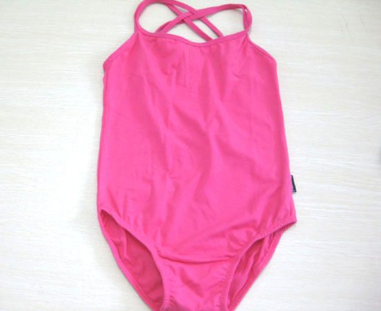 New children girls black/pink 100% cotton dance leotard  