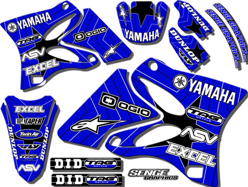 03 04 05 YZ 250F 450F GRAPHICS KIT YZ250F YZ450F YAMAHA  