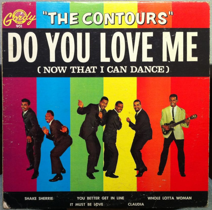 THE CONTOURS do you love me LP 1st GORDY 901 Poor  1962  