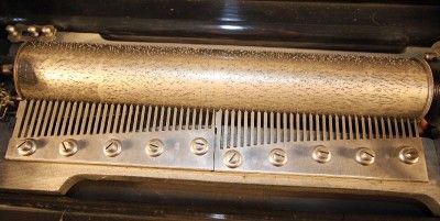   Long Two Comb 13 Cyliner Music Box 12 Songs, No Broken Teeth  