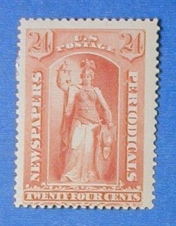 1879 UNITED STATES 24 CENT NEWSPAPER STAMP #PR64  