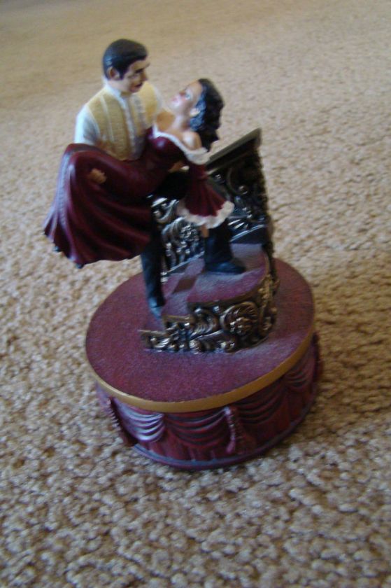 Gone With the Wind ~YOURE NOT TURNING ME OUT ~ Musical Trinket Box 