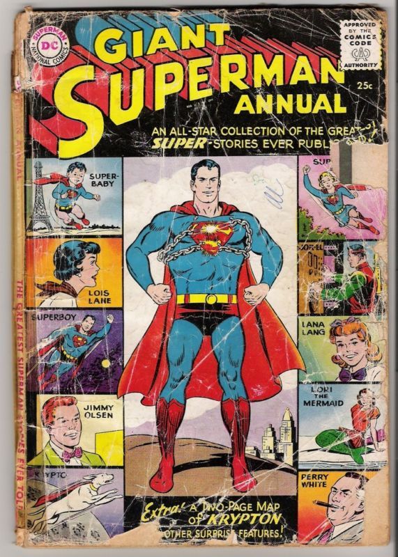 Superman Giant Annual #1 Fair Good 1.5 1st Issue 1960  