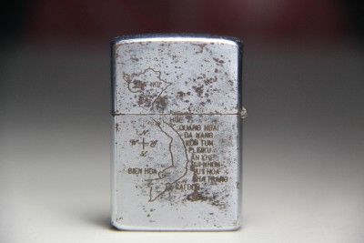 Zippo Lighter  Vietnam War.TAKA HAWAII. Manufactured 1967. PAT 2517191 