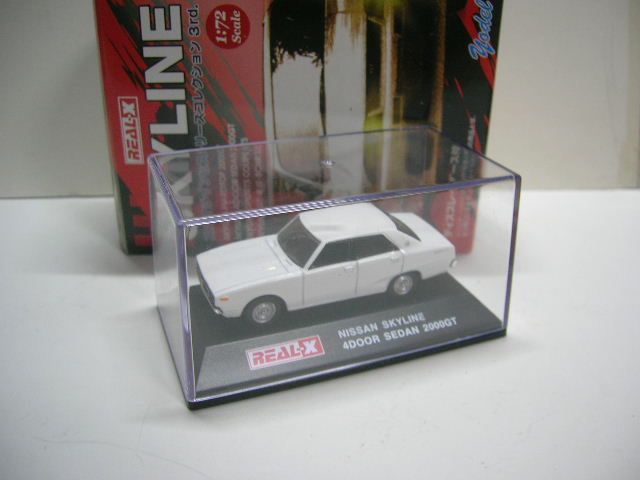 72 NISSAN SKYLINE 2000GT GC110 YODEL REAL X WHITE Datsun YONMERI 