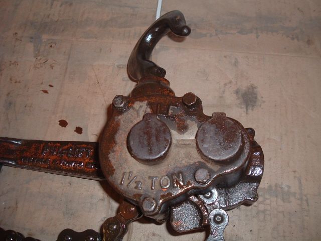 Yale 1 1/2 Ton Chain Come A Long Comealong Ratchet Hoist  