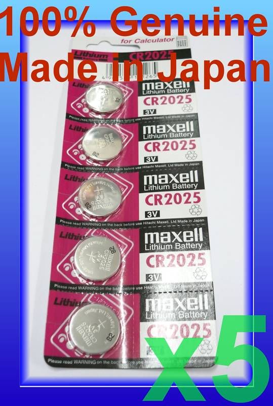 pc Maxell CR2025 2025 Lithium 3V Batteries Exp 2017  