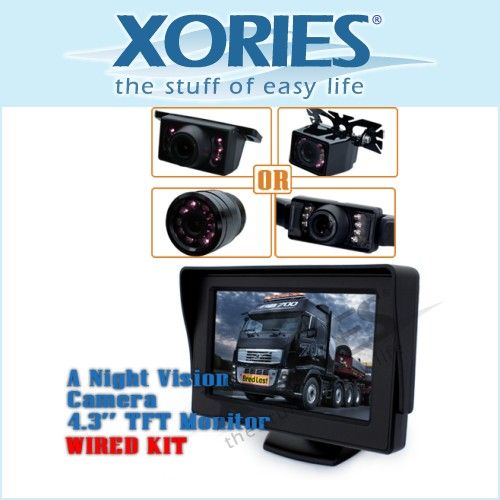 12V 7 LCD Rearview Monitor + Wireless Backup Camera  