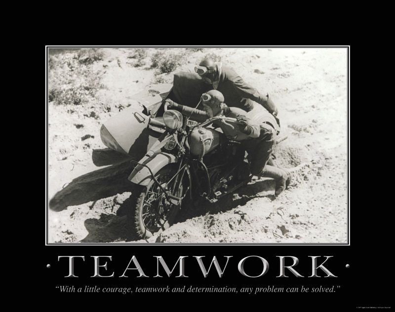 TEAMWORK HARLEY DAVIDSON POSTER 11 X14 MVP19  