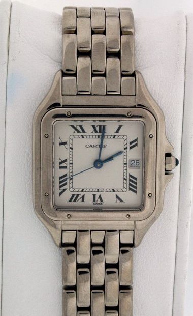 Cartier Panther RARE 18k White Gold Unisex 27mm Watch.  