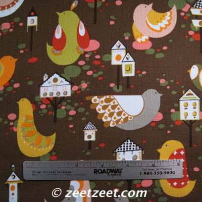 Alexander Henry WILLOW WREN BROWN Quilt Fabric /Yd.  