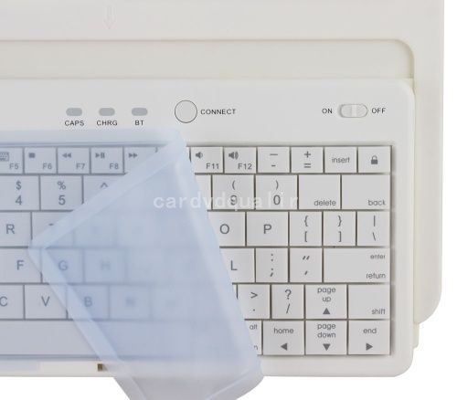 New 3in1 Bluetooth Keyboard Case Cover For Ipad 2 White  