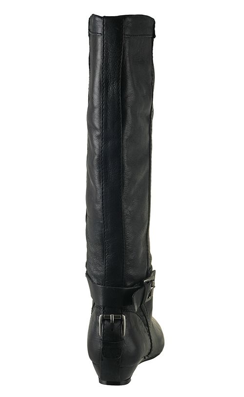 Nine West Womens Boots Breyona Black Leather  