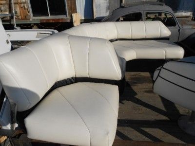 BAYLINER 38 FLYBRIDGE VINYL SEATING 3888 3818  