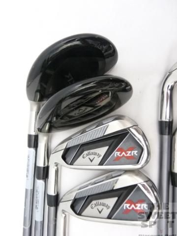 LH Callaway Golf RAZR X Combo Iron Set 4H PW, SW Graphite Ladies Left 