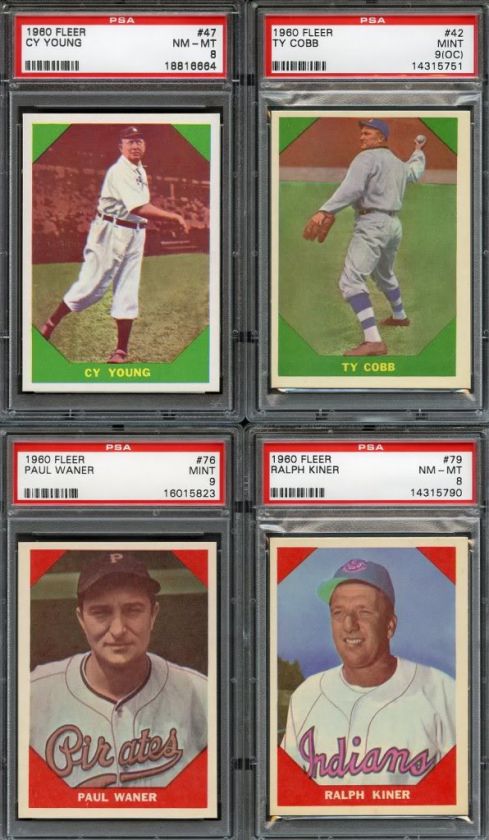 AN AMAZING GROUP OF 76 GRADED PSA CARDS(MISSING #12,26 AND 