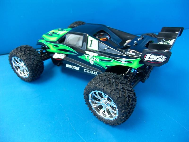   Losi TEN T Nitro R/C RC Truggy 1/10 RTR DX3S 2.4GHz DSM LOSB0126 3.4cc