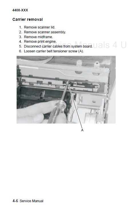 Lexmark X6100 X6150 X6170 Service & Repair Manual PDF  