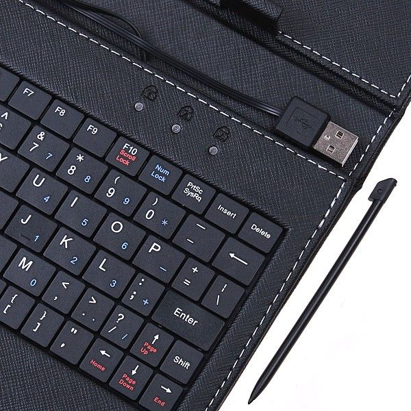   Stand Case With USB Keyboard For 7 Inches Tablet PC + Free Film  