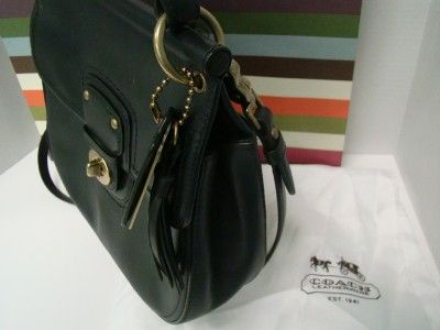 2011 COACH 19132 WILLIS BAG 70TH ANNIVERSARY BLACK VACHETTA LEATHER 