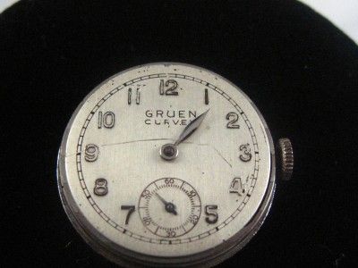 VINTAGE GRUEN CURVEX S.S WRISTWATCH CALIBER 582 ***  