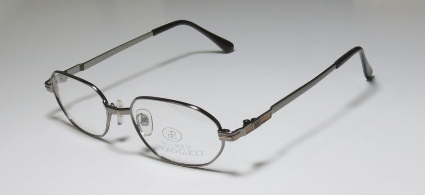 NEW PAOLO GUCCI COOGI 8109 50 18 140 21K GOLD PLATED GRAY EYEGLASS 