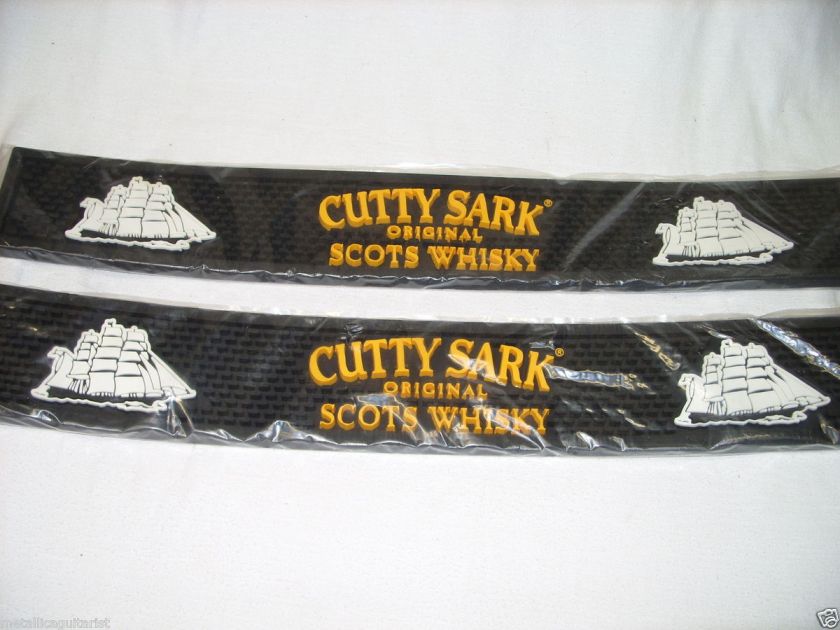 CUTTY SARK STOTCH WHISKEY   RUBBER BAR RAIL SPILL MAT (LARGE) *NEW 