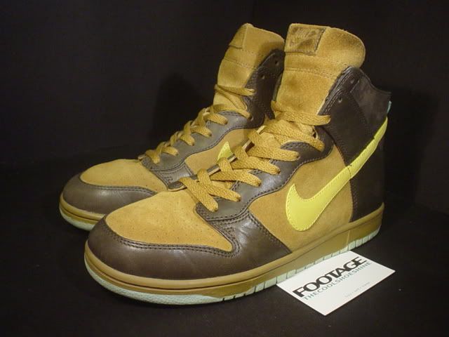   Dunk High NL GOLDEN HOPS BROWN WHEAT TOPAZ SABLE GREEN Sz 9.5  