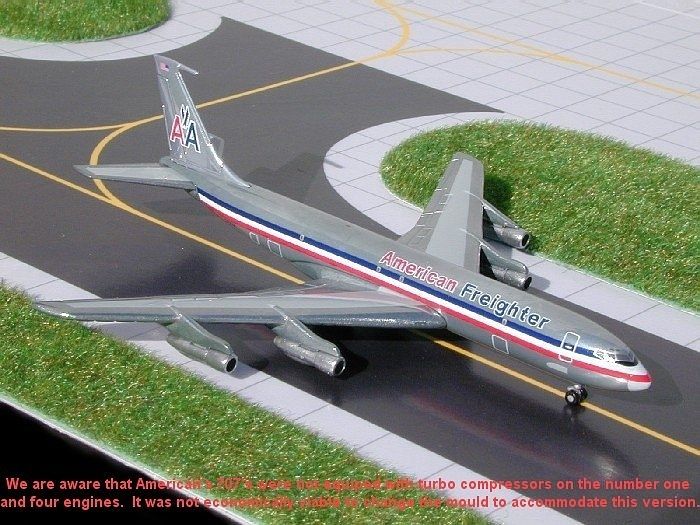 American Airlines B707 323 Freighter CHROME AAL297C  