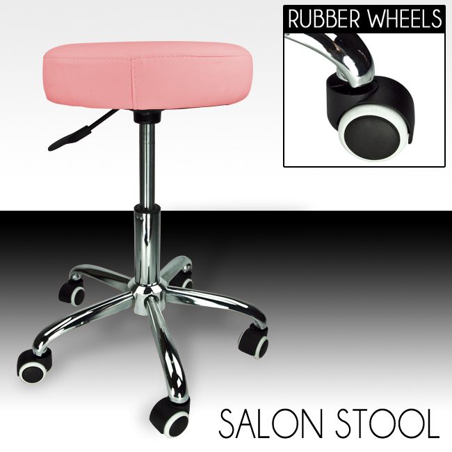 Pink Stool Salon Spa Tattoo Equipment Medical Chair Facial Beauty 