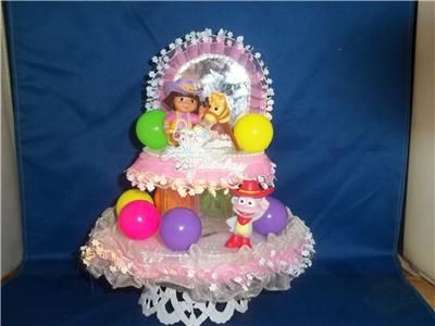 DORA AND BOOTS BIRTHDAY CAKE TOP/TOPPER/NEW  