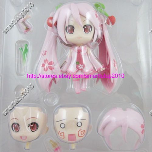 Anime Hatsune Miku Pink Sakura 4 PVC Action Figure New in BOX  