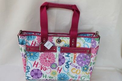 COACH DAISY FLORAL MULTI TOTE DIAPER BAG/BEACH BAG/LAPTOP BAG MULTI 