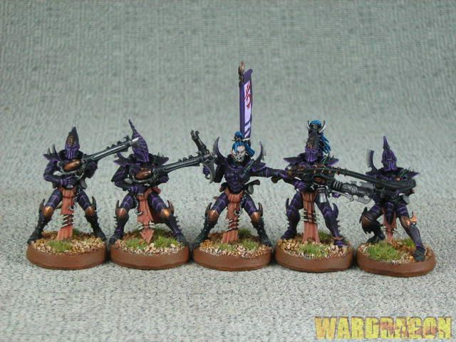 Warhammer 40k WDS painted Dark Eldar Kbalite Warriors r40  