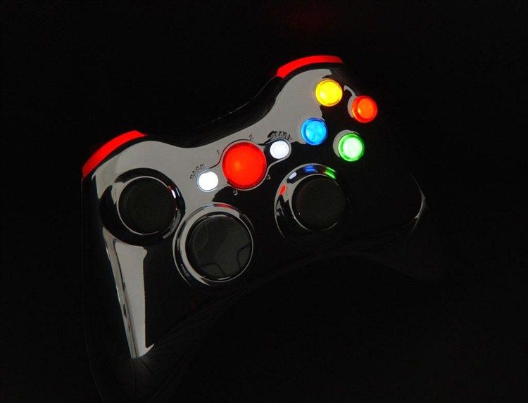   TRIGGER CHROME CONTROLLER RED LEDS, PROGRAMMABLE & AUTO AIM  