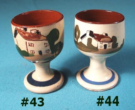 VINTAGE COLLECTION OF 50 TORQUAY ENGLISH DEVON RED MOTTO WARE POTTERY 