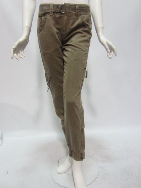 Marrakech womens dierdre mushroom beige capri cargo pants $162 New 