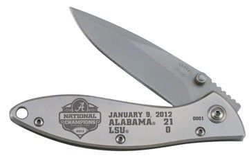 Alabama Crimson Tide 2011 BCS National Champions Knife Frost Cutlery 