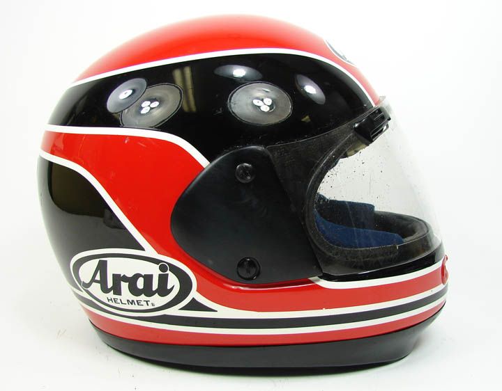 VINTAGE ARAI RANDY MAMOLA SIGNATURE MODEL RACING MOTORCYCLE HELMET F 1 