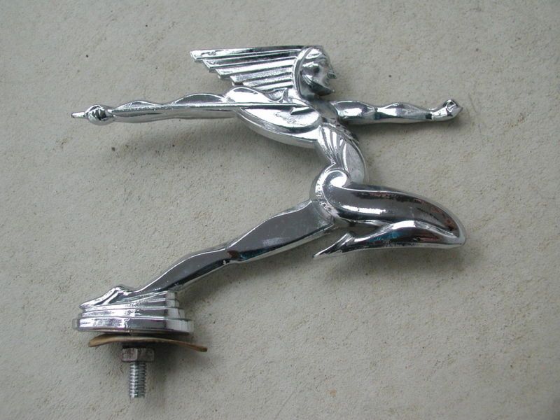 PONTIAC INDIAN HOOD ORNAMENT ALVIS 1928 LeJeune JAVELOT  