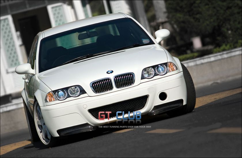 BMW E46 M3 CSL STYLE CARBON FRONT LIP SPLITTER SPOILER  