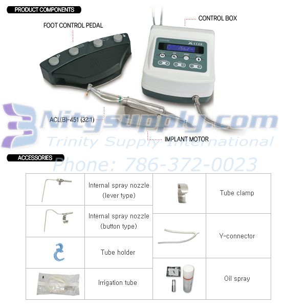 Cube Dental Implant Surgery Motor Complete  FDA   